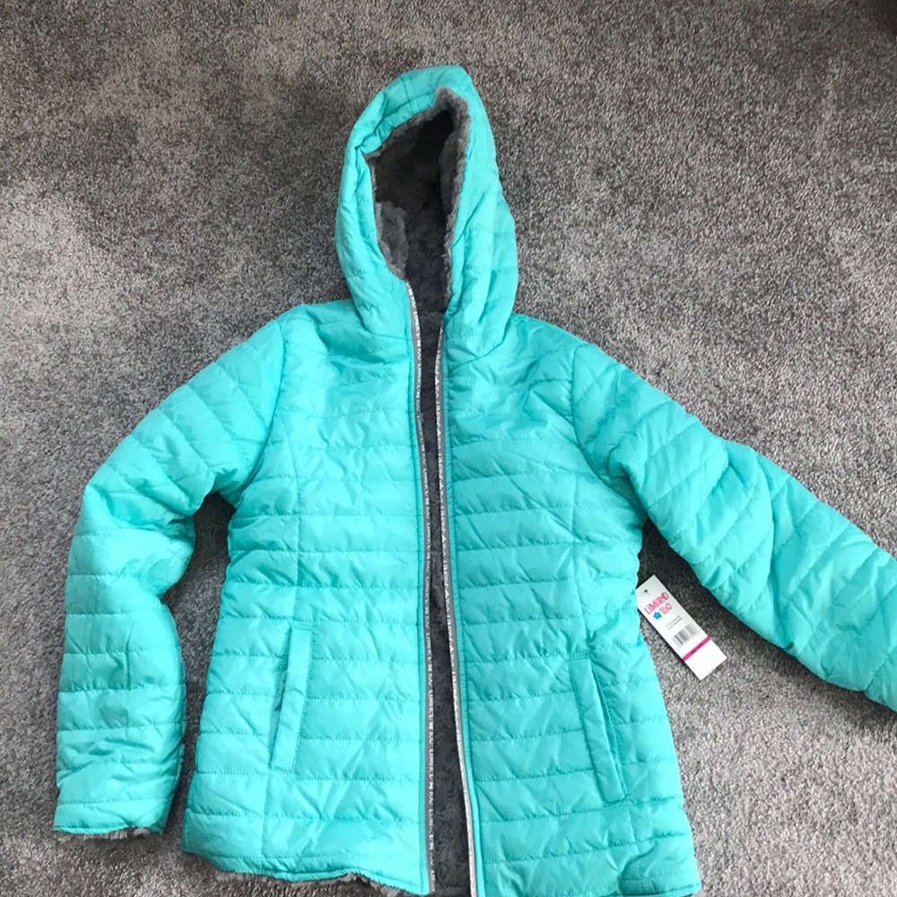 Limited Too NWT girls zip-up reversible jacket